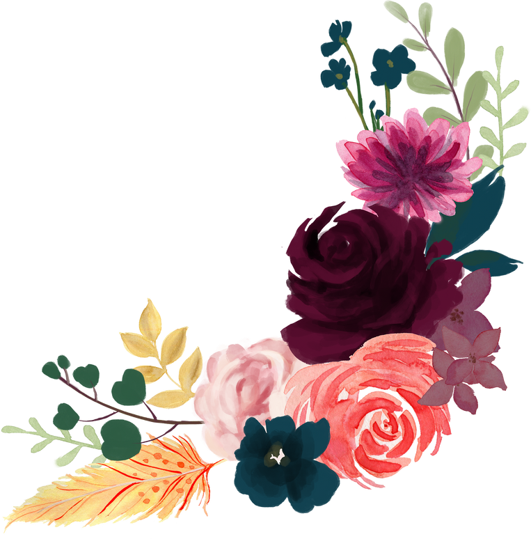 Watercolor Painting flower blossom